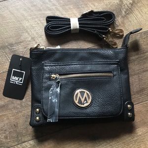 🛍️3/$20❗️Mia k farrow crossbody shoulder clutch bag black #34